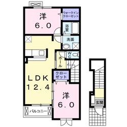 サンリットⅠの物件間取画像